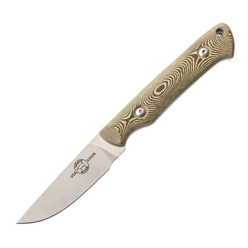 Нож White River Small Game StoneWash купить по цене 23 490 руб. Сталь  CPM-S35VN . Рукоять микарта ◈ Кнайфы.рф